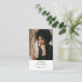 Carte de visite photo professionnel moderne (Debout devant)