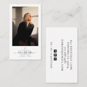 Carte de visite photo professionnel moderne (Devant / Derrière)