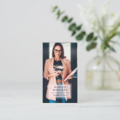 Carte de visite photo professionnel moderne (Debout devant)