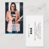 Carte de visite photo professionnel moderne (Devant / Derrière)