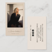 Carte de visite photo professionnel moderne (Devant / Derrière)