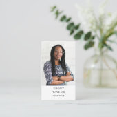 Carte de visite photo professionnel moderne (Debout devant)