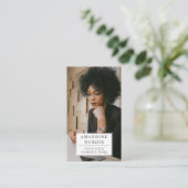 Carte de visite photo professionnel moderne (Debout devant)