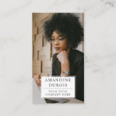 Carte de visite photo professionnel moderne (Devant)