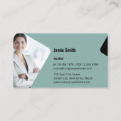 Carte De Visite Photo professionnelle avec notre Blue Realtor (Dos)