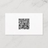 Carte De Visite Photo professionnelle d'art floral jaune avec code (Dos)