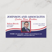 Carte De Visite Photo professionnelle d'entreprise et d'employé (Devant)