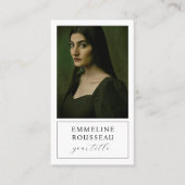 Carte De Visite Photo professionnelle élégante (Devant)