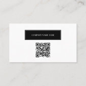 Carte De Visite Photo professionnelle élégante (Dos)