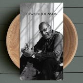 Carte De Visite Photo professionnelle en noir et blanc