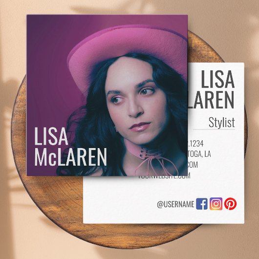 Carte de visite - Photo professionnelle et code QR