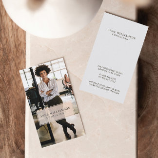 Carte De Visite Photo professionnelle minimale