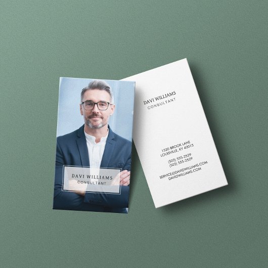 Carte De Visite Photo professionnelle minimale