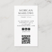 Carte De Visite Photo professionnelle moderne (Dos)