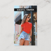 Carte De Visite Photo professionnelle moderne en état de détresse (Devant)