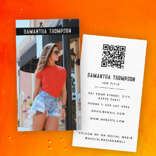 Carte De Visite Photo professionnelle moderne en état de détresse