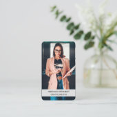 Carte De Visite Photo professionnelle moderne tendance  (Debout devant)