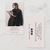 Carte De Visite Photo professionnelle simple (Devant / Derrière)