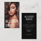 Carte De Visite Photo professionnelle simple (Devant / Derrière)