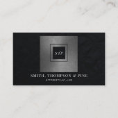 Carte De Visite Photo professionnelle simple et moderne Black Silv (Devant)