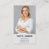 Carte De Visite Photo Qr Code Logo Cosmetologue professionnel (Devant)