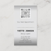 Carte De Visite Photo Qr Code Logo Professional Consulting Ombre (Dos)