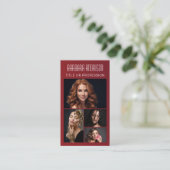 Carte de visite photo QR code moderne tendance (Debout devant)