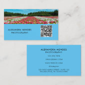Carte De Visite Photo QR Code, Photographe Photographie (Devant / Derrière)