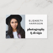 Carte De Visite Photo QR Code Professionnel (Devant)