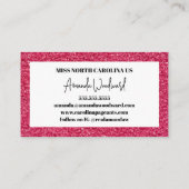 Carte de visite photo Raspberry Twist (Dos)