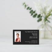 Carte De Visite Photo Real Estate Realtor (Debout devant)