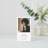 Carte De Visite Photo Realtor Professional moderne (Debout devant)