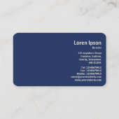 Carte De Visite Photo ronde - Branches fourrées - Cyanotype (Dos)