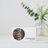 Carte De Visite Photo ronde - Construction (Debout devant)