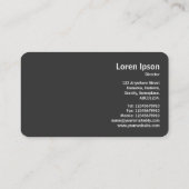 Carte De Visite Photo ronde - Couleur ronde Abstraite 160422(07) (Dos)