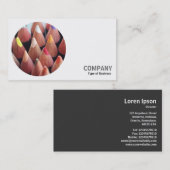 Carte De Visite Photo ronde - crayons couleur (Devant / Derrière)