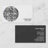 Carte De Visite Photo ronde - Échafaudage (Devant / Derrière)