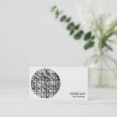 Carte De Visite Photo ronde - Échafaudage (Debout devant)