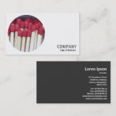 Carte De Visite Photo ronde - Matches 02 (Devant / Derrière)