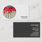 Carte De Visite Photo ronde - Matches 03 (Devant / Derrière)