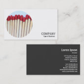 Carte De Visite Photo ronde - Matchs (Devant / Derrière)