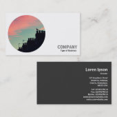 Carte De Visite Photo ronde - Matin (Devant / Derrière)