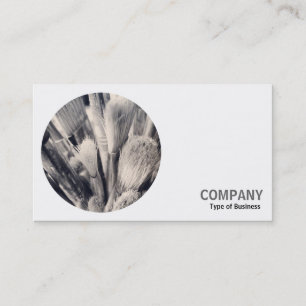 Carte De Visite Photo ronde - Pinceaux de peinture