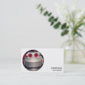 Carte De Visite Photo ronde - Robot (Debout devant)