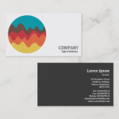 Carte De Visite Photo ronde - Sound Sketch 08 (Devant / Derrière)