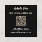 Carte de visite photo Sand Étincelant (Dos)