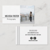 Carte de visite photo simple (Devant / Derrière)