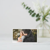 Carte De Visite Photo simple d'affaires de photographie (Debout devant)