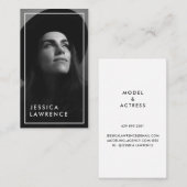 Carte De Visite Photo simple prise de vue acteurs modèles photogra (Devant / Derrière)