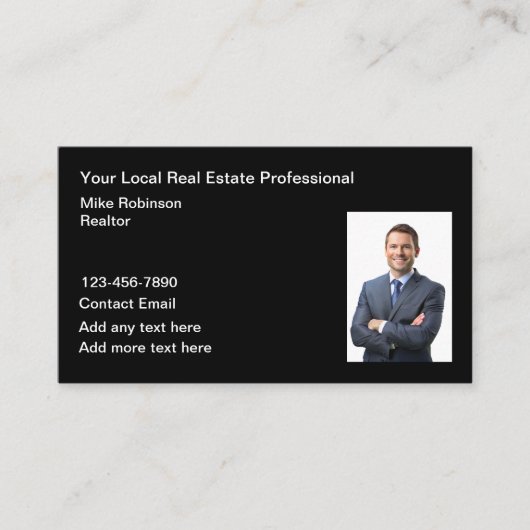 Carte de visite photo simple professionnel (Devant)